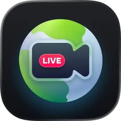 تطبيق كاميرا لايف لاي مكان في العالم