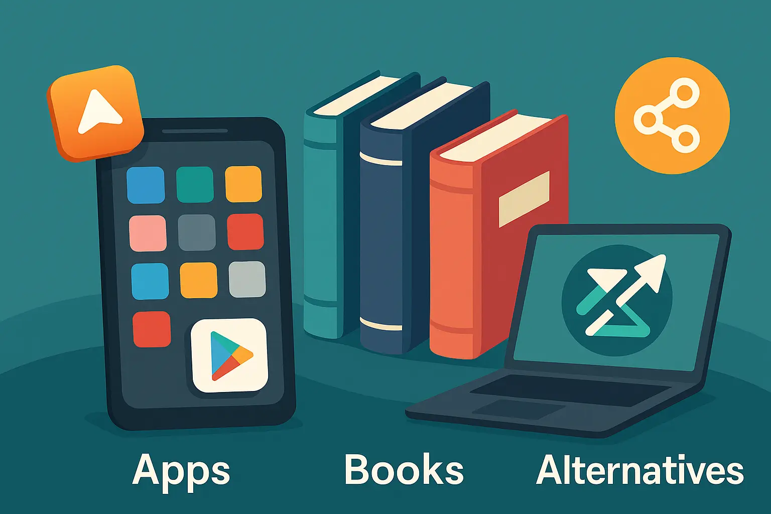 ثلاث منصات تقدم محتوى رقمي متنوع بين التطبيقات والكتب والبدائل التقنية