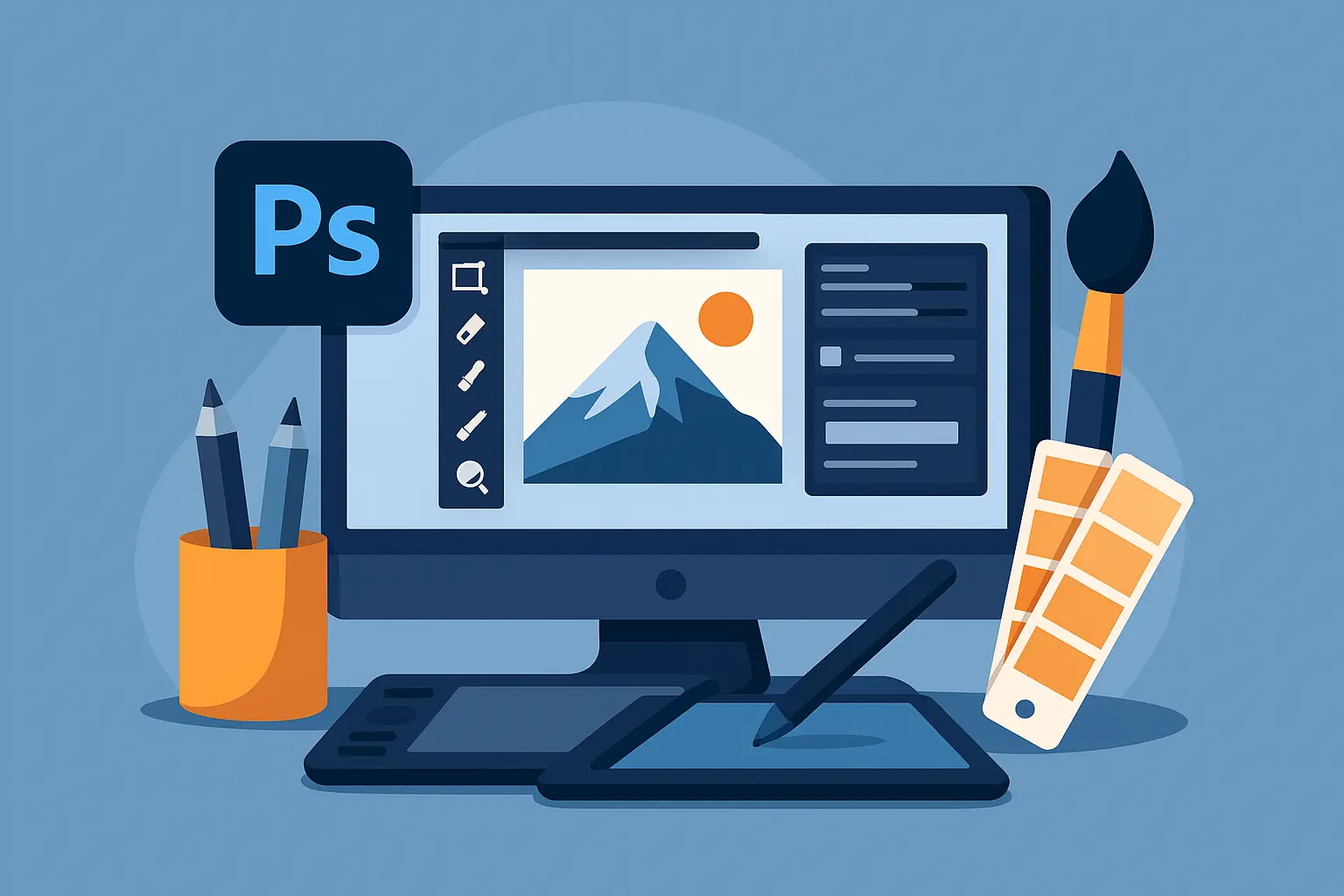 برنامج التصميم الأشهر في العالم Adobe Photoshop كامل