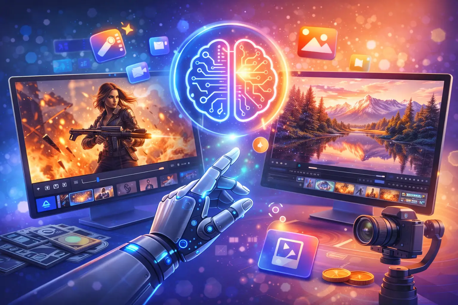 كيفيه عمل  زوم اوت لصورتك بالذكاء الاصطناعي