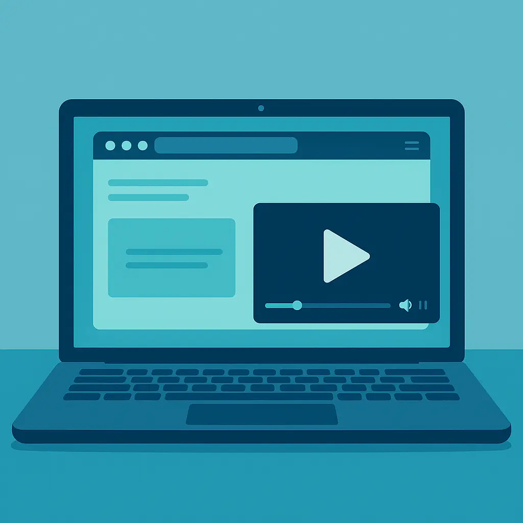 تشغيل الفيديو بصور مصغره